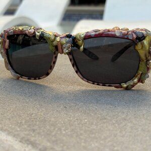 Liquid Metal Shield Sunglasses by Drip Creations
